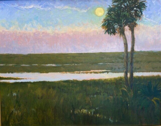 Kiawah At Dusk by Vicki Robinson at LePrince Galleries