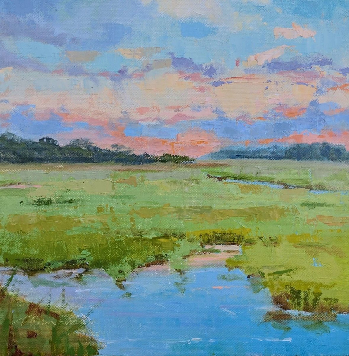 Kiawah Greens by VIcki Robinson at LePrince Galleries