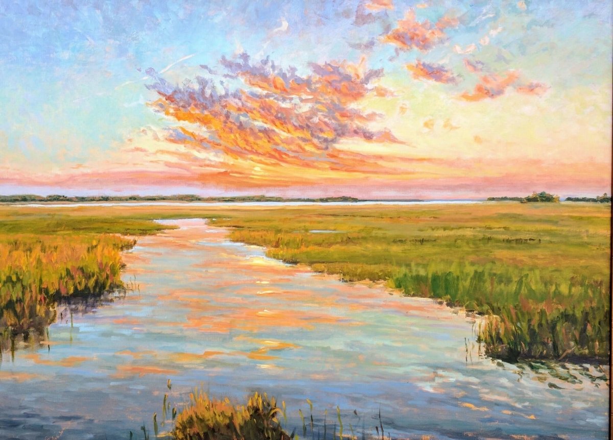 Kiawah Orange by VIcki Robinson at LePrince Galleries