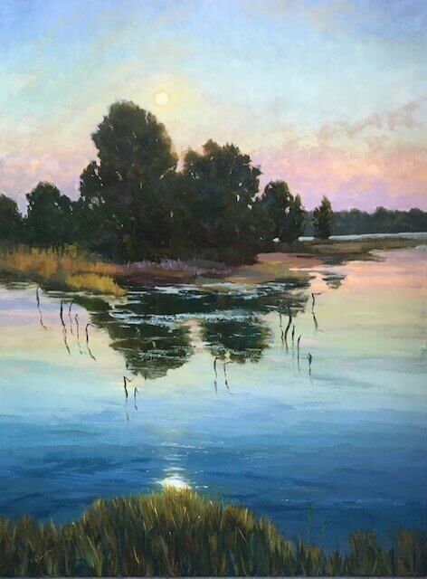 Moonrise by VIcki Robinson at LePrince Galleries