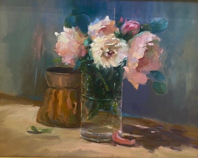 Roses and Peonies by VIcki Robinson at LePrince Galleries