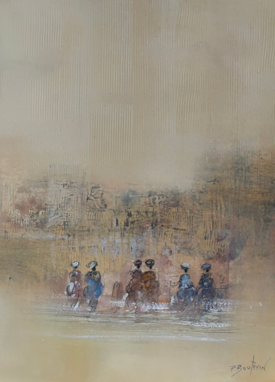 Personnages dans un Paysage by Pascal Bouterin at LePrince Galleries