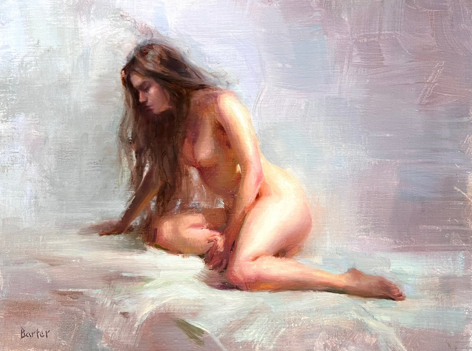 Cascading Light and Hair by Stacy Barter at LePrince Galleries