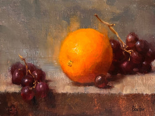 Fresh Picked Orange with Grapes by Stacy Barter at LePrince Galleries