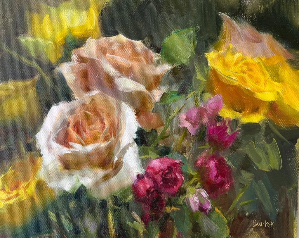 Rose Petals Turning by Stacy Barter at LePrince Galleries