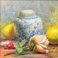Ginger Jar with Rose and Lemons by Stacy Barter at LePrince Galleries