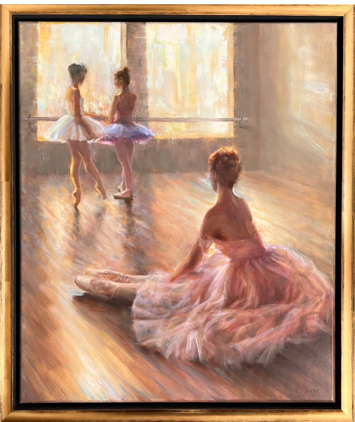Golden Light in the Studio by Stacy Barter at LePrince Galleries