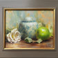 Spice Jar and Green Apple by Stacy Barter at LePrince Galleries