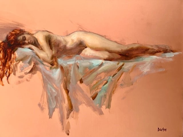 Auburn on Copper by Stacy Barter at LePrince Galleries