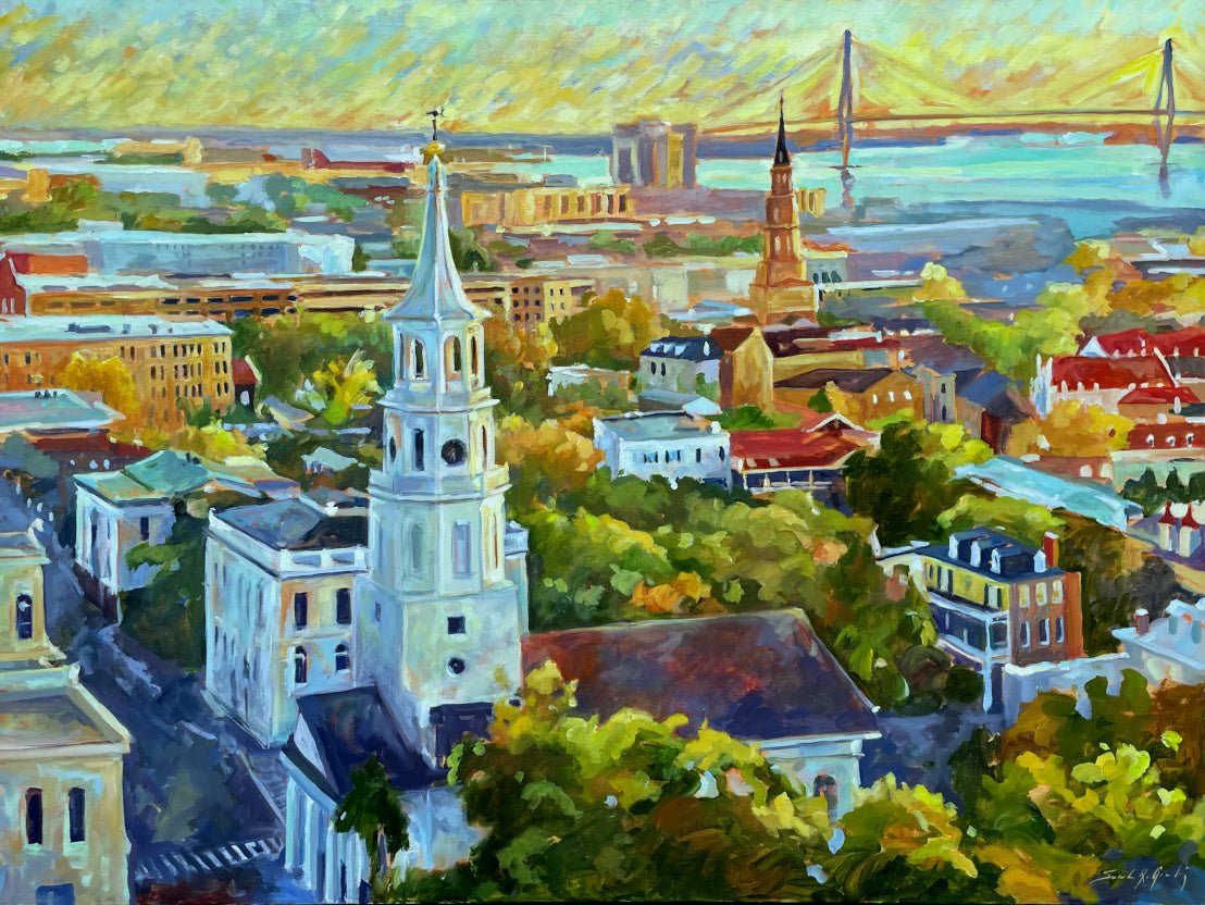 St Michaels to the Cooper by Susannah Gramling at LePrince Galleries