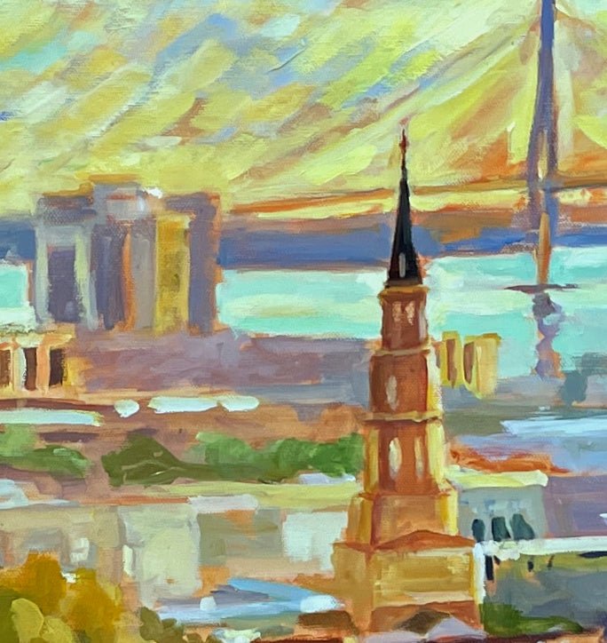 St Michaels to the Cooper by Susannah Gramling at LePrince Galleries